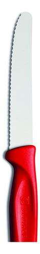 Cuchillo Universal Acero Inoxidable 10 Cm Wusthof Color Rojo