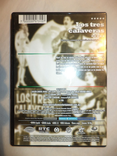 Dvd. Los Tres Calaveras. Colección México En Pantalla (Usado)