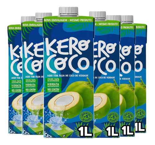Água De Coco 100% Natural Kero Coco 1 Litro