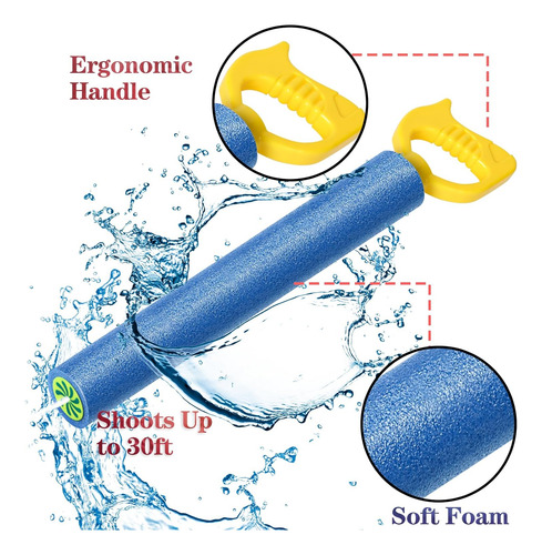 4-pack Water Blaster Soaker Guns Set,15'' Water Guns With...