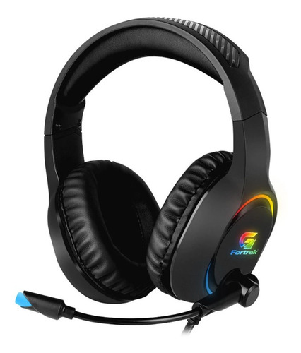 Headset Gamer Rgb Holt Com Adaptador P3 Pc Ps4 Xbox Fortrek