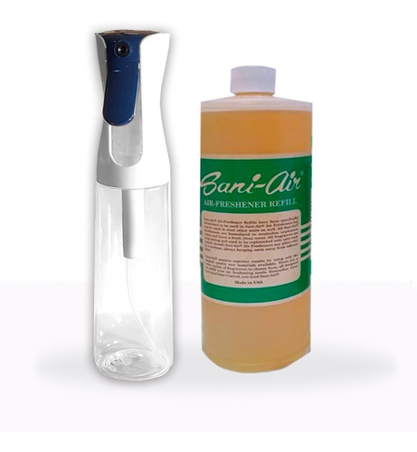 Pulverizador Spray Continuo 300ml + Botella 1 Litro Sani Air