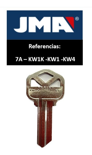 100 Paleta De Llave, Llave En Blanco, 7a -kwi1k -kw1 -kw4 