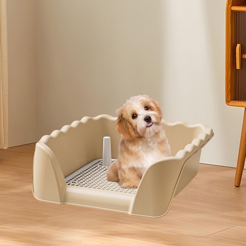 Caja De Arena Extraíble Para Perros, Inodoro Con Café