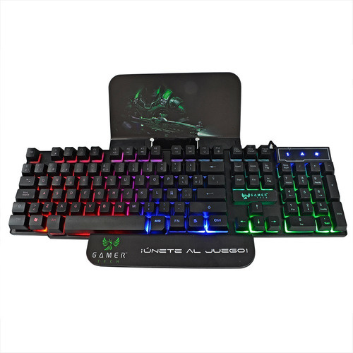 Imagen 3 de 4 de Teclado Usb Gamer Tech Gt600t Rgb
