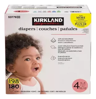 Kirkland Signature Pañales Etapa 4 Unisex 198pzas