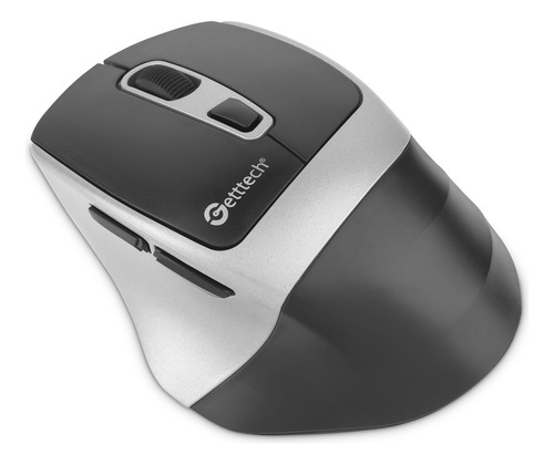 Mouse Ergonómico Getttech 1600dpi Óptico Bluetooth 2.4g Gris