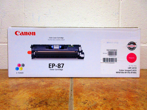 Toner Canon Original Ep 87 + Drum Unidad De Imagen 