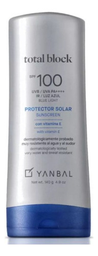 Total Block Protector Solar Jumbo Spf 100 De Yanbal