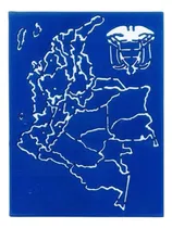 Comprar Plantilla Croquis Mapa Politico Colombia