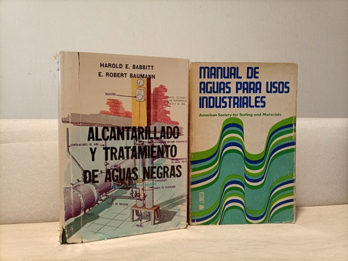 Libros. Dos Ejemplares Sobre Aguas Y Tratamiento De Aguas.