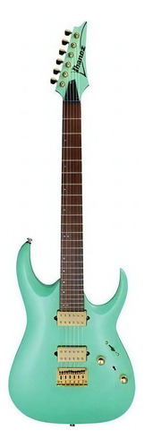 Diapasón De Guitarra Ibanez Rga42hp Sfm Sea Foam, Verde Mate, Material De Una Sola Pieza, Arce Tostado, Guía Manual, Guía Para La Mano Derecha