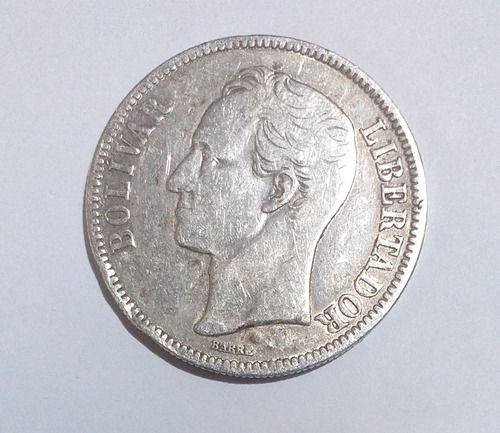 Moneda De 5 Bs De Plata ( Fuerte) 1936