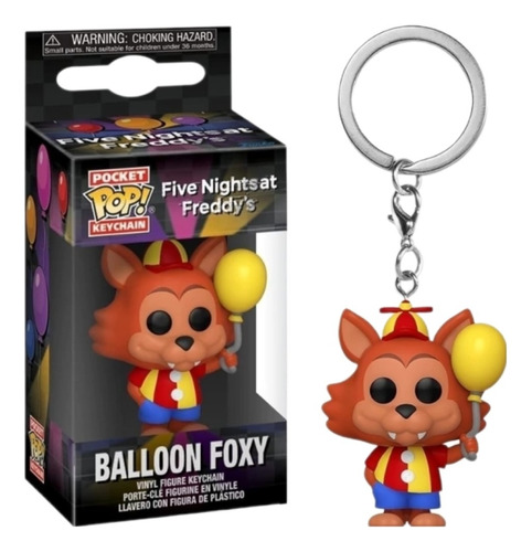 Keychain Funko Pop Balloon Foxy - Five Nights At Freddy's 