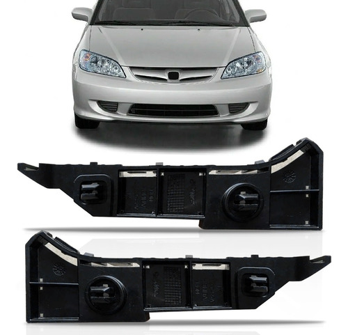 Par Guia Suporte Parachoque Dianteiro Civic 2003/2006 Oferta