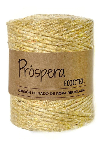 Cordón Peinado Próspera Para Macramé. Hilo De Ropa Reciclada