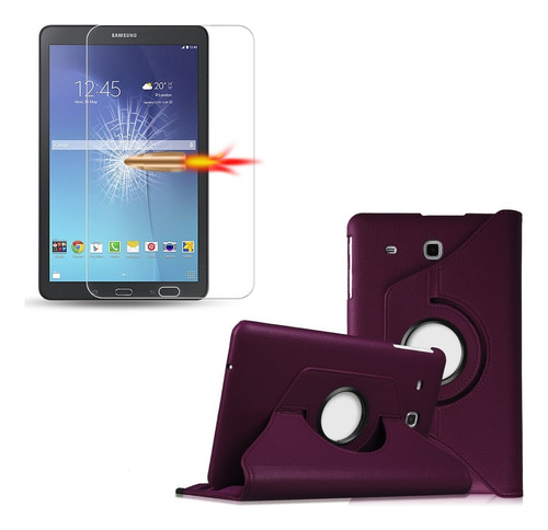 Funda Cover Case + Mica De Vidrio Samsung Tab E 9.6 Sm-t560