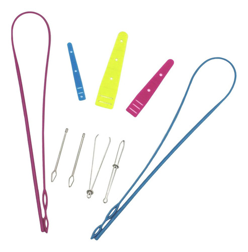 9 Uds. Enhebrador De Cuerdas, Pinzas De Metal, Gancho