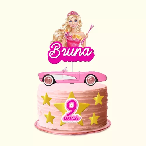 Topo de Bolo Barbie. Toppers para seu bolo lindo. Papelaria Personalizada