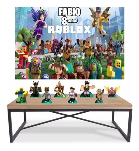 Kit Display de Mesa 6 Peças Para Festa Roblox MDF - Loja Juju Brasil