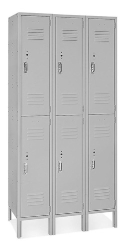 Lockers 2 Puertas De Alto - S/ensamb, 91x46cm, Grises