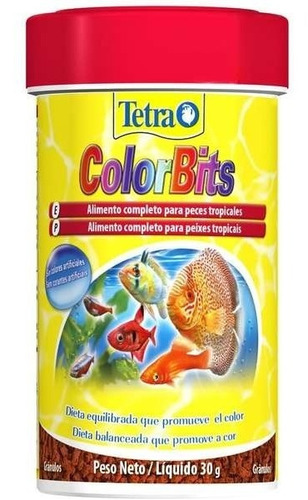 Tetra Ração Colorbits Granules 30g - P/ Peixes