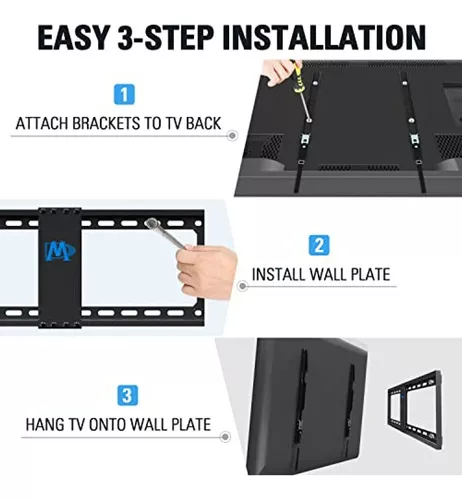 Soporte de pared para TV sin pernos, para paneles de yeso, colgador de TV  sin pernos, sin taladros, sin tornillos, pantalla plana, soporte de barra