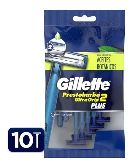 Gillette Maq Afeitar Desech Prestobarba Ultragrip Plus X10un