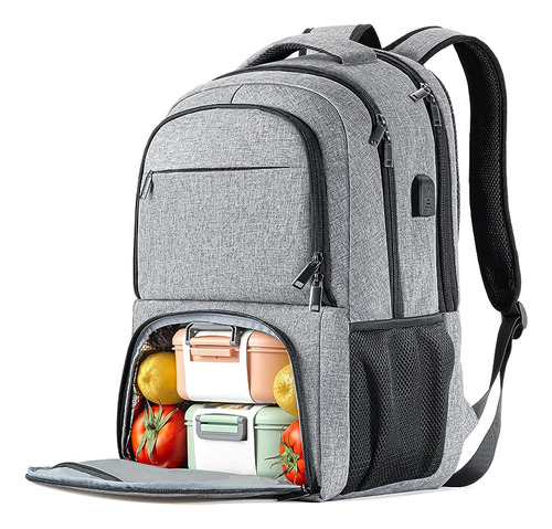 Mochila Para Laptop L5 Gris 17