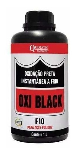 Oxi Black F10 Oxidacao A Frio 1litro Quimatic Tapmatic