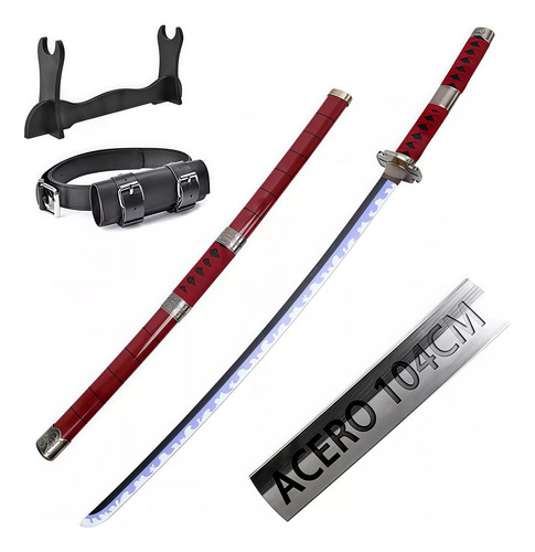Kit Roronoa Zoro Katana Acero 104cm Espada Colección Color Kitetsu