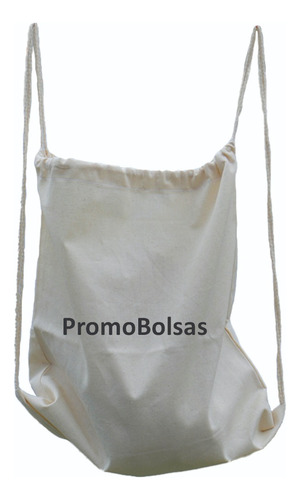 Mochila De Lienzo De Algodon 35x40 X Unidad Ideal Estampa