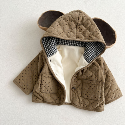 Abrigo De Algodón Con Capucha Para Bebé De Invierno, Chaquet