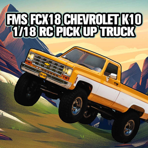 Wowrc Fms 1/18 Chevrolet K10 Rc Truck Fcx18, Con Licencia Of
