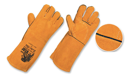 Guante Soldador Kodiak  Amarillo 14 Pulgadas Kevlar Zubiola