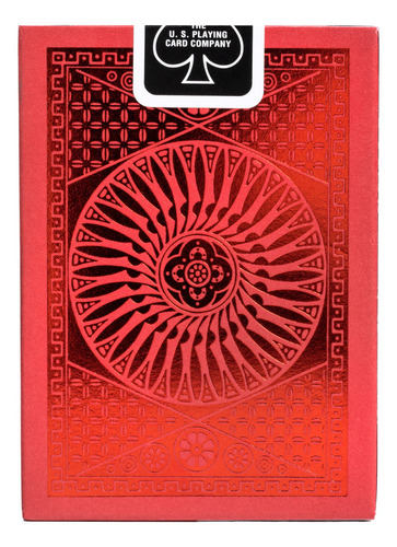 Cartas Rojas Tally Ho Metalluxe Juego De Naipes