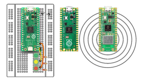 Placa Desarrollo Raspberry Pi Pico Wh Wifi Headers Rp2040