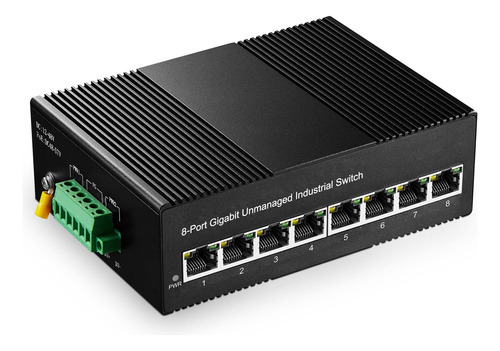 Conmutador Ethernet Industrial Binardat De 8 Puertos Gigabit
