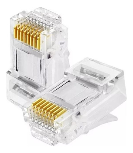 Plug Conector Rj45 Cat 5 Cat5e Bolsa X 1000 Unidades