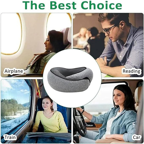 Almohada Cómoda De Espuma Viscoelástica, Cojín De Viaje En A