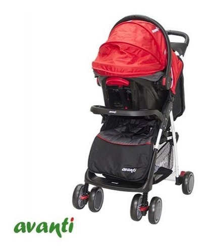Cochecito Cuna Bebé Travel System Avanti Con Huevito Color Rojo