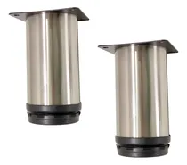Comprar Patas Para Muebles 10 Cm Acero Inoxidable 2 Unid Regulables