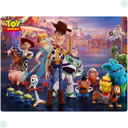 4 Jogo Americano Toy Story - Impermeável Limpa Facil Pvc Toy Story Disney Infantil 003