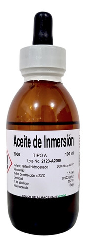 Aceite De Inmersion R. A. 100ml Marca Fagalab