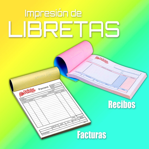 Facturas, Boletas, Recibos , 2 Libretas