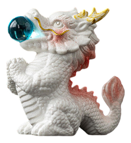 Figura De Dragón De Cerámica China, Mascota De Té En