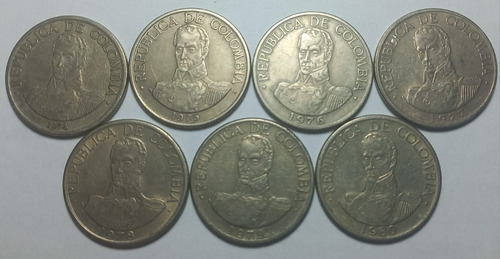 Vendo Colección Completa De Monedas De Un (1) Peso Colombia