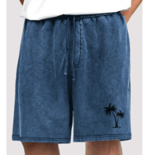 Pantalones Cortos De Algodón Para Hombre, Cintura Elástica C