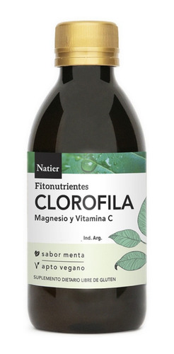 Clorofila Liquida Sabor Menta Natier 500 Cc