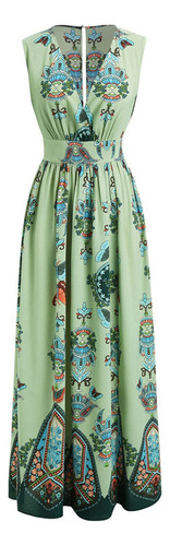 Vestido T Para Mujer, Talla Grande, Estampado A La Moda, Cue